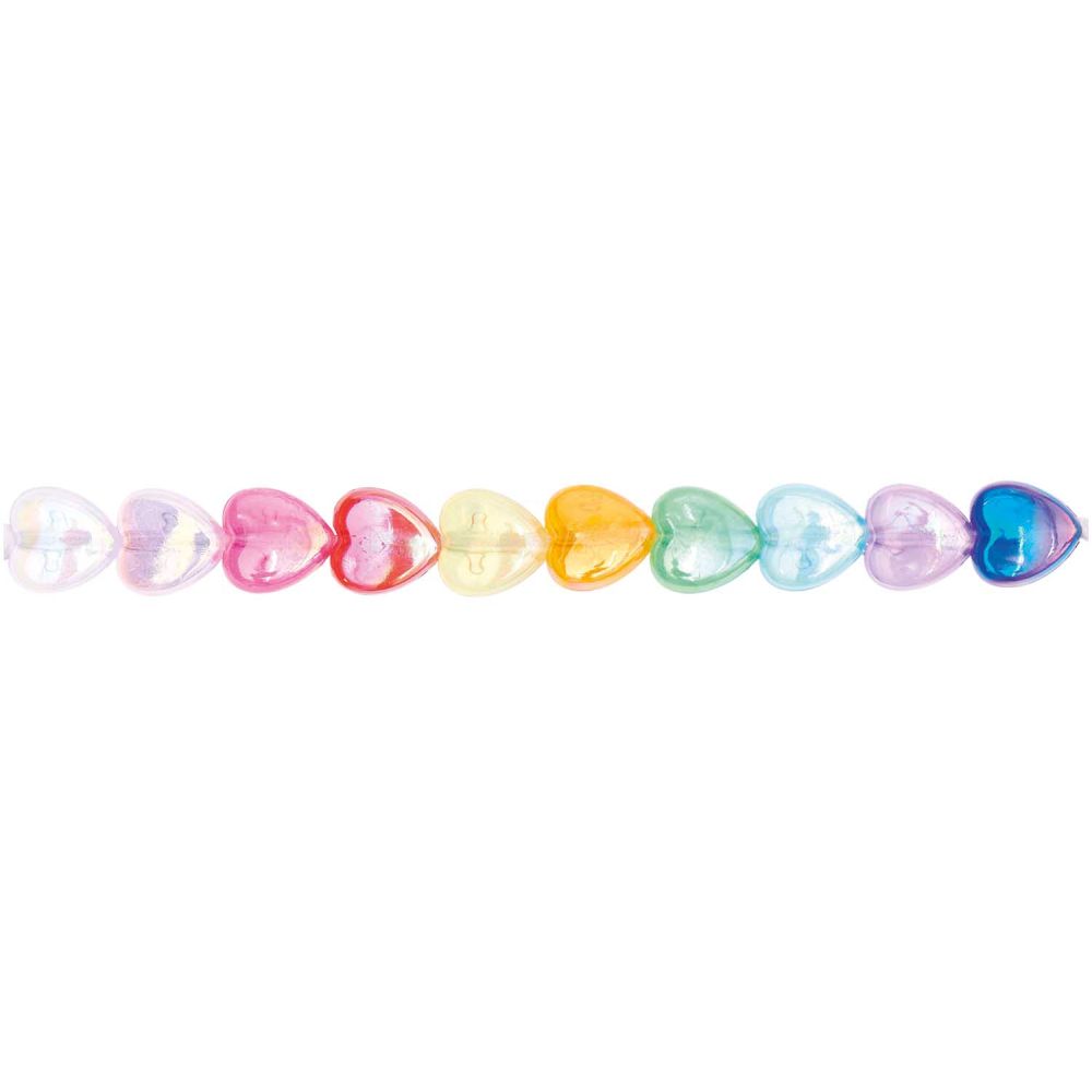 Rico Design Herz Perlen, Regenbogen