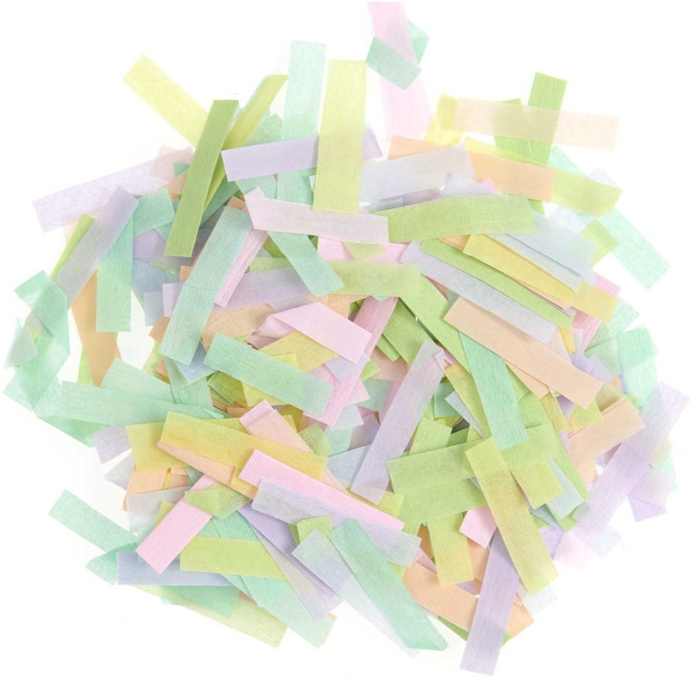 Rico Design Krepp Regenbogen Konfetti, Pastell Mix