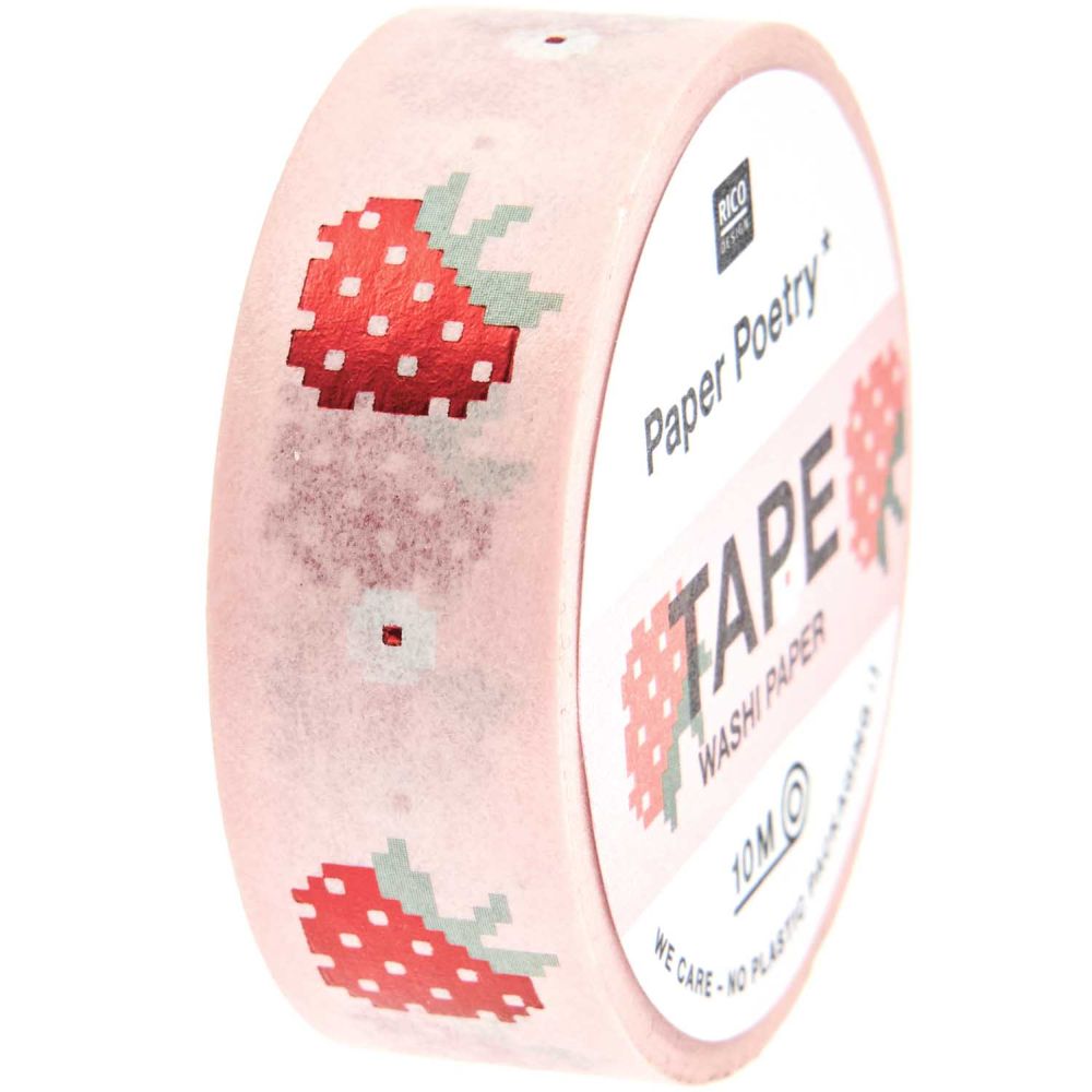 Rico Design Tape Futschikato, Erdbeeren