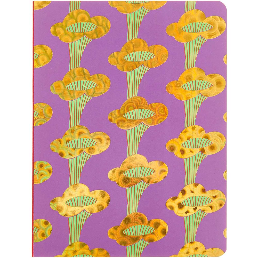 Rico Design Notizbuch Shrooom, Pfifferlinge, violett