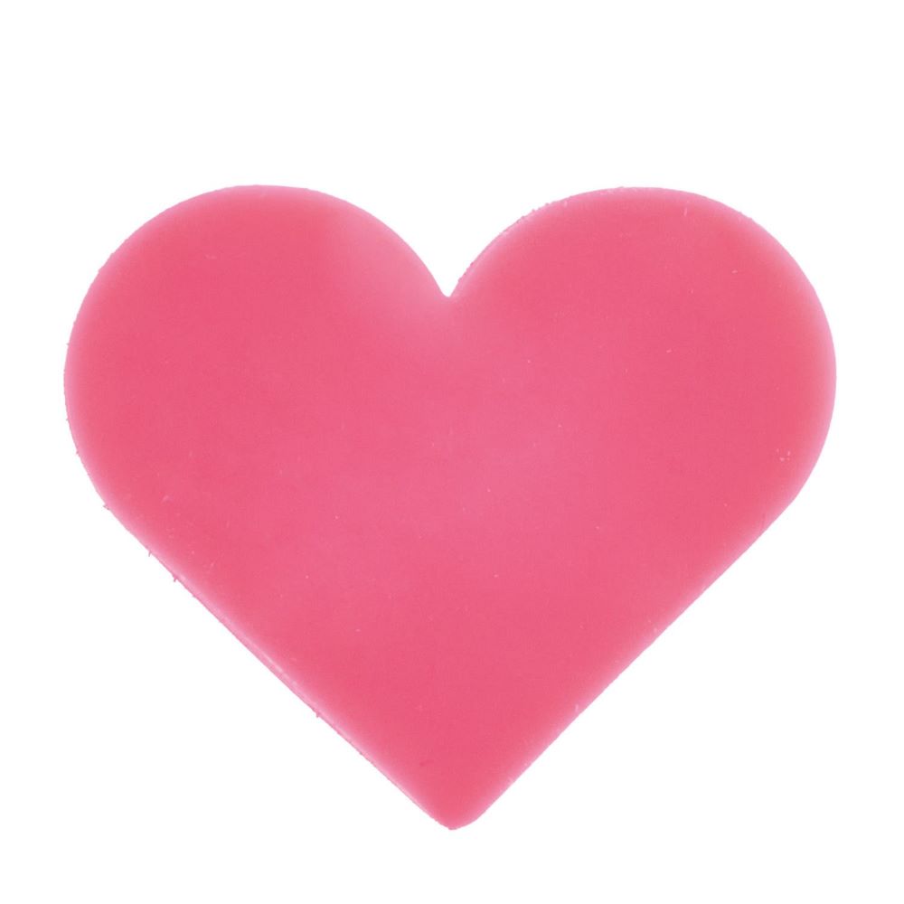 Mini Radiergummi Herz, Neonpink