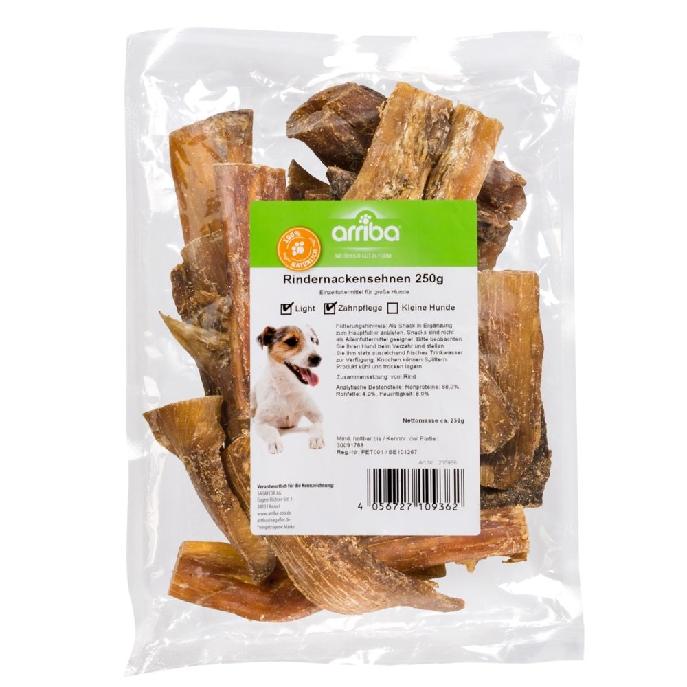 arriba Hundesnack 250g Rindernackensehne