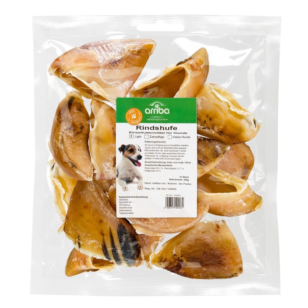 arriba Hundesnack Rindshufe (10 Stück)