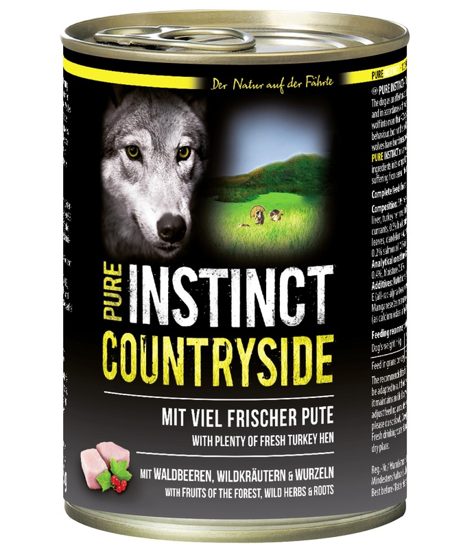 PURE INSTINCT Nassfutter mit Pute 400g (Countryside)