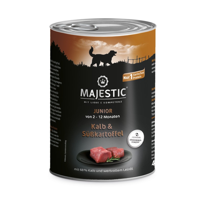 MAJESTIC Junior Kalb & Süßkartoffel 400g