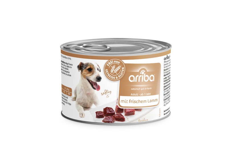 arriba Nassfutter mit Lamm 200g