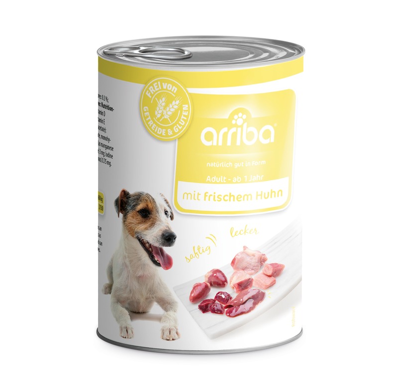 arriba Nassfutter mit Huhn 400g