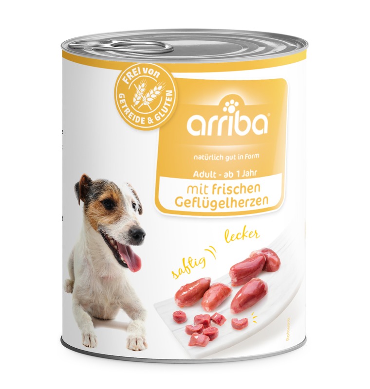 arriba 800g Dose Geflügelherzen