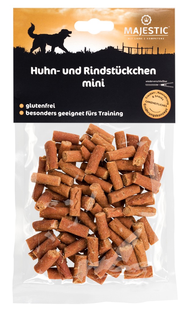 Majestic Huhn- und Rindstückchen mini 70g