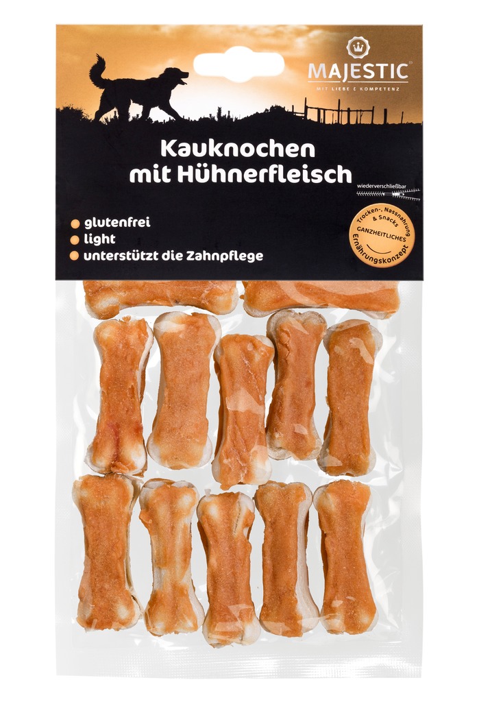 Majestic 120g 12 Kauknochen Huhn