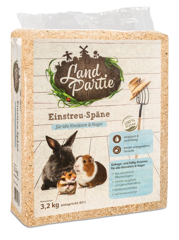 LandPartie Einstreu-Späne 60l 3,2kg