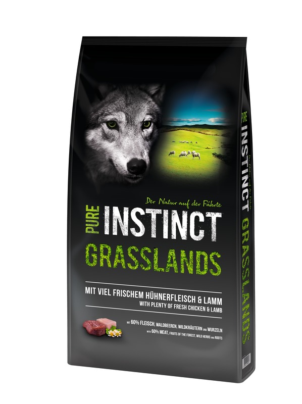 PURE INSTINCT Grasslands Adult mit Huhn und Lamm 1 kg