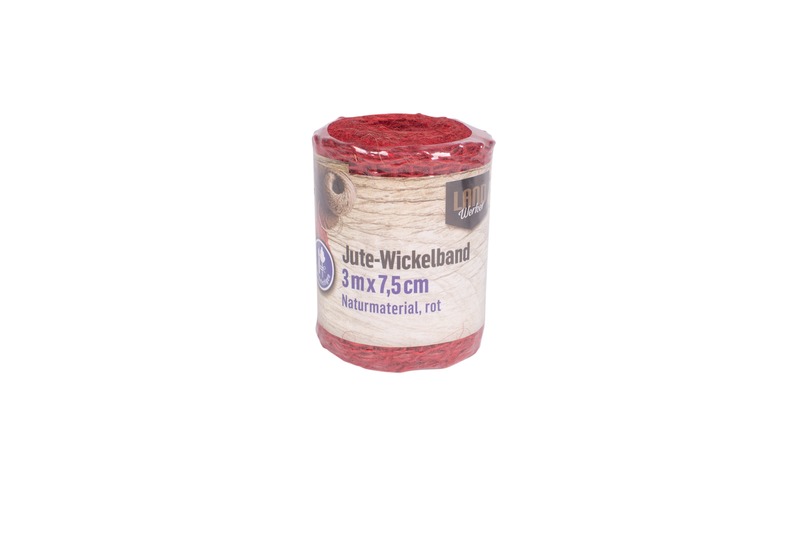 Jute-Wickelband rot