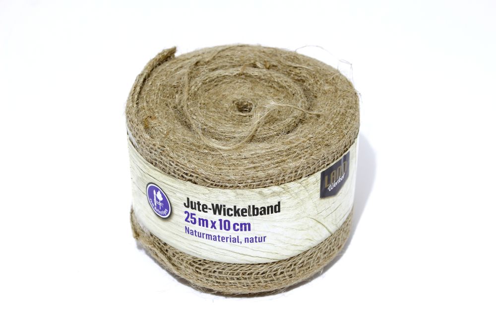 Jute Wickelband / Streifen natur