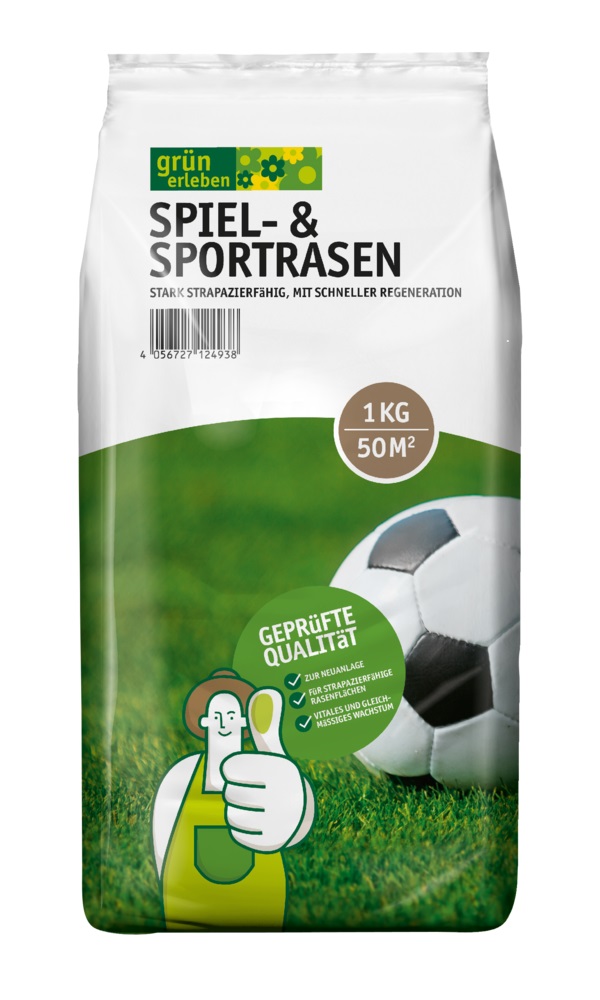 GRÜN ERLEBEN Spiel- und Sportrasen 1 kg