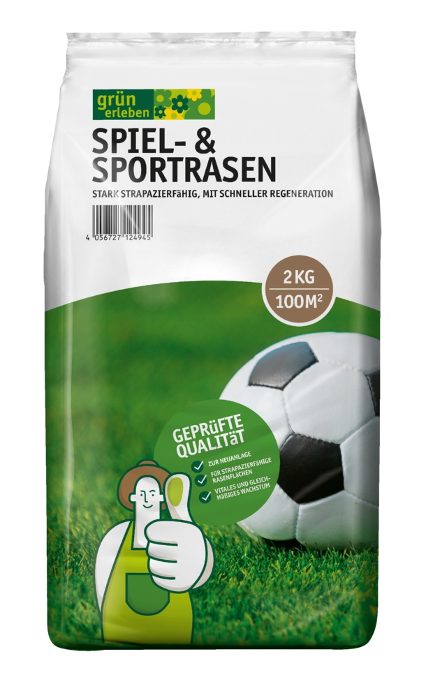 GRÜN ERLEBEN Spiel- und Sportrasen 2 kg
