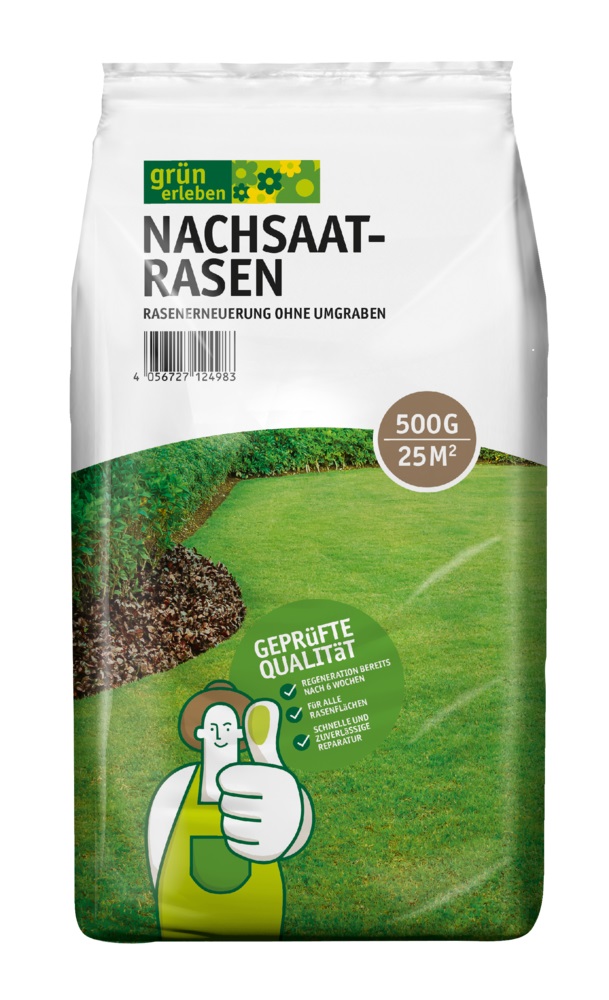 GRÜN ERLEBEN Nachsaatrasen 500 g