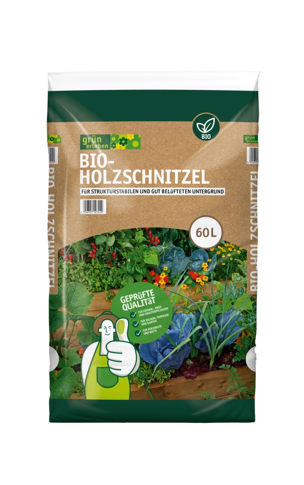 GRÜN ERLEBEN Bio-Holzschnitzel 60L