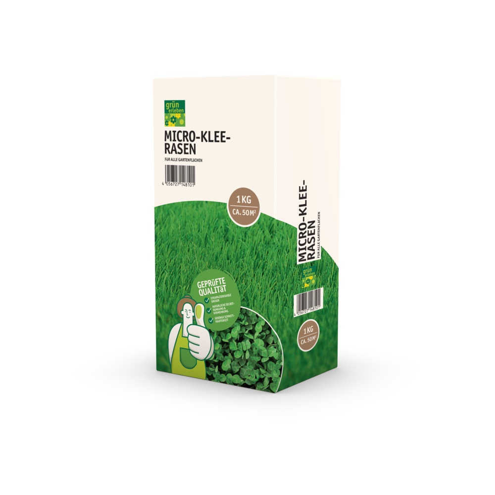 GRÜN ERLEBEN Micro-Klee-Rasen 1kg