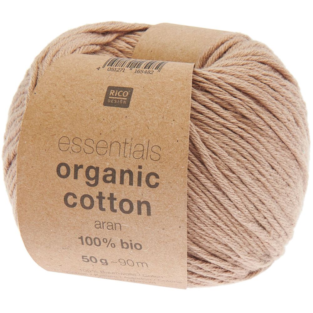 Essentials Organic Cotton aran nougat 50g