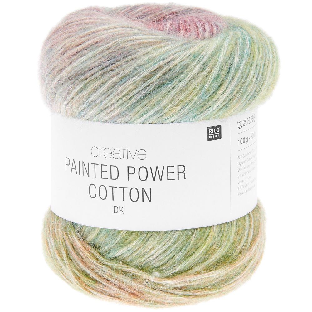 Creative Painted Power-Cotton dk Classic Rainbow 100g