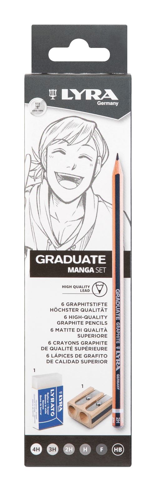 LYRA Graduate Manga Graphitset, 8-teilig