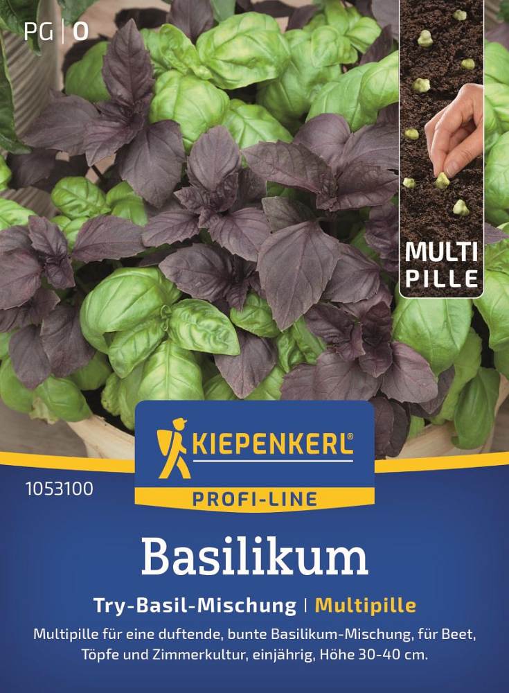 Basilikum Try-Basil Mischung Multipille
