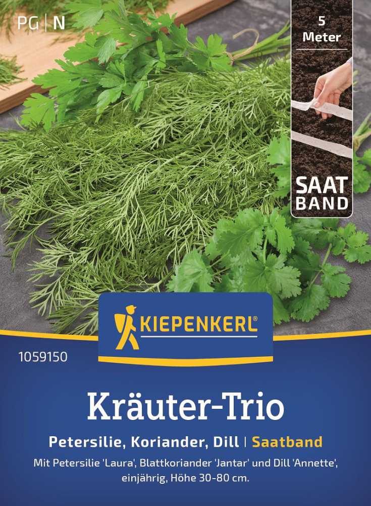 Kräuter-Trio Petersilie Koriander Dill