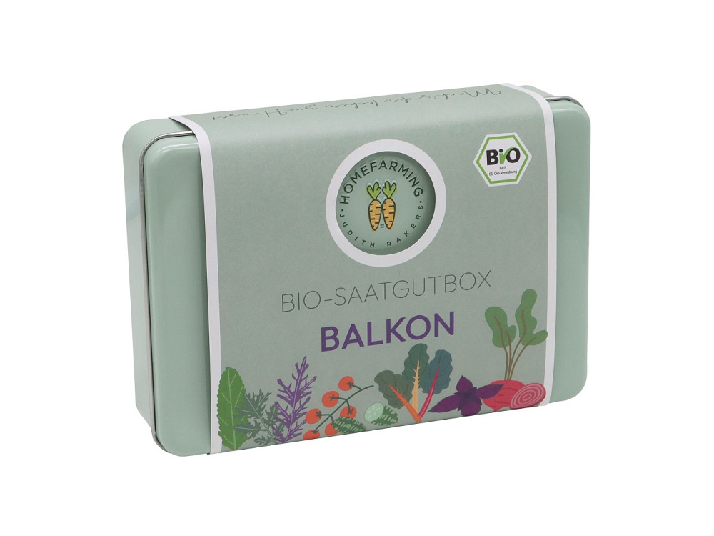 Bio-Saatgutbox für den Balkon