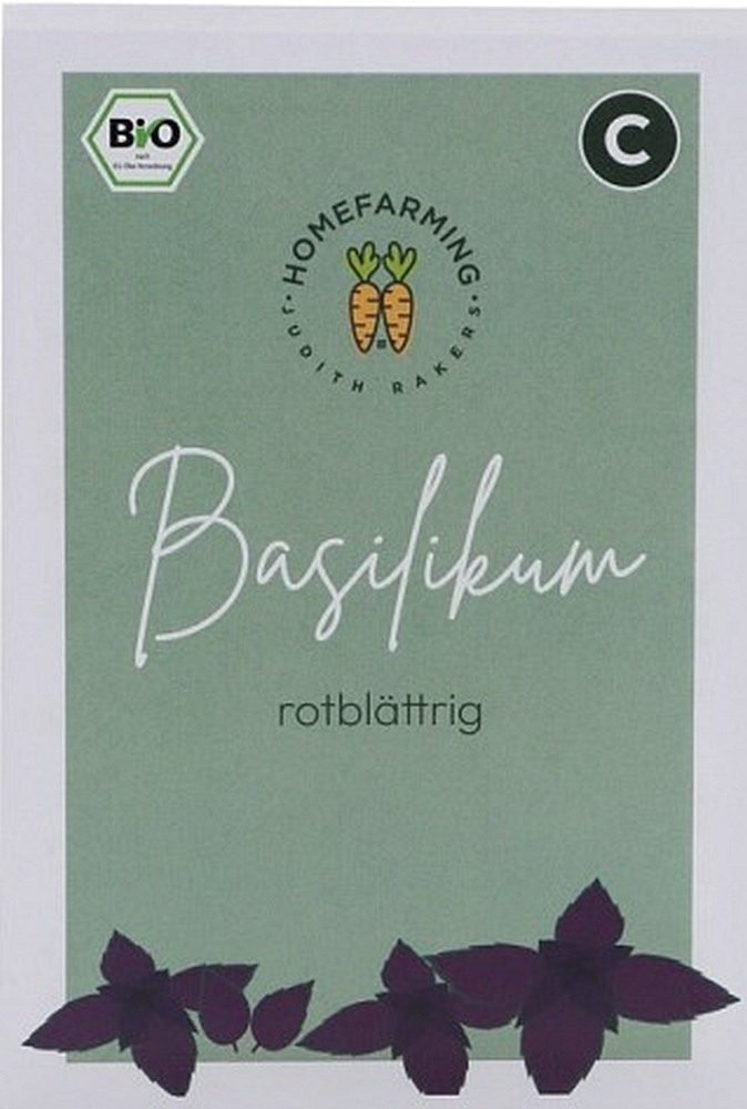 Bio-Saatgut Basilikum rotblättrig