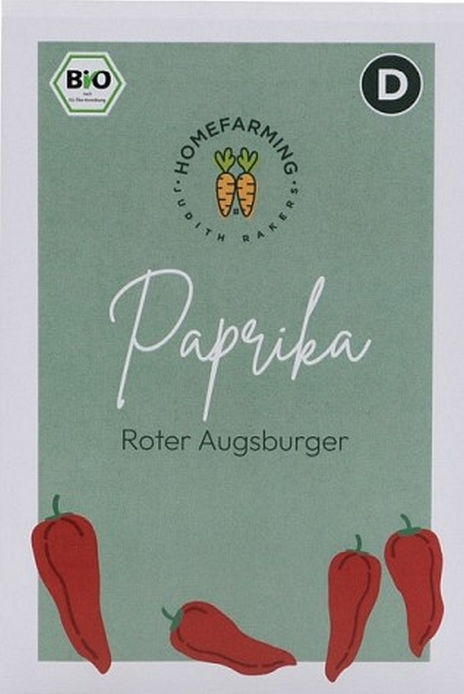 Bio-Saatgut Paprika Roter Augsburger