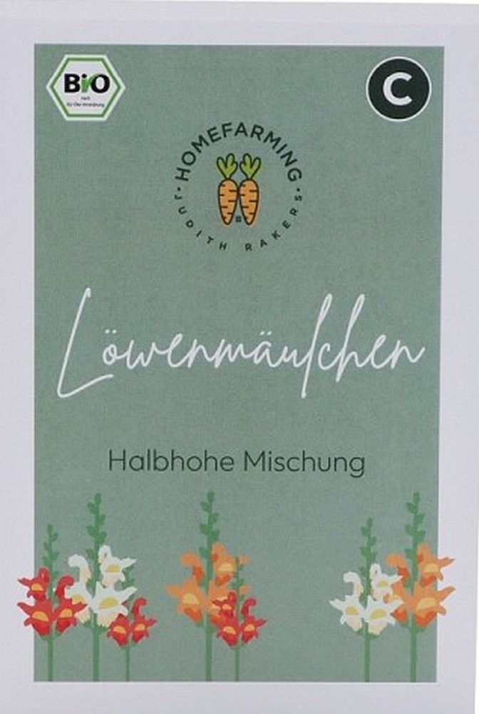 Bio-Saatgut Löwenmäulchen Halbhohe Mischung