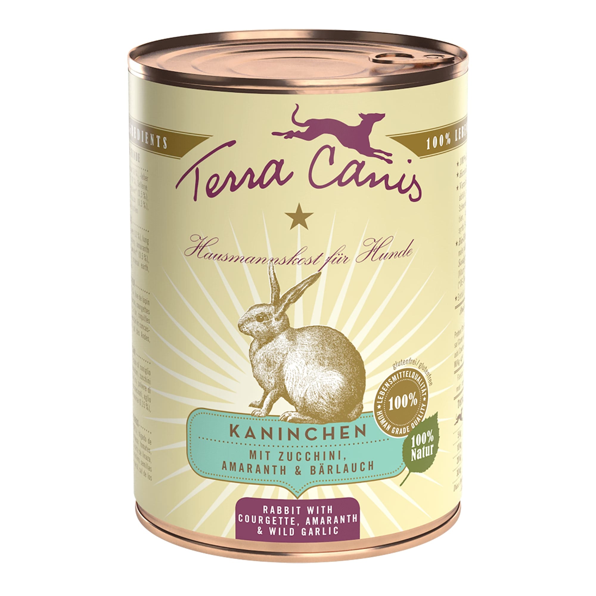 Terra Canis Kaninchen mit Zucchini, Amaranth und Bärlauch, 400 g