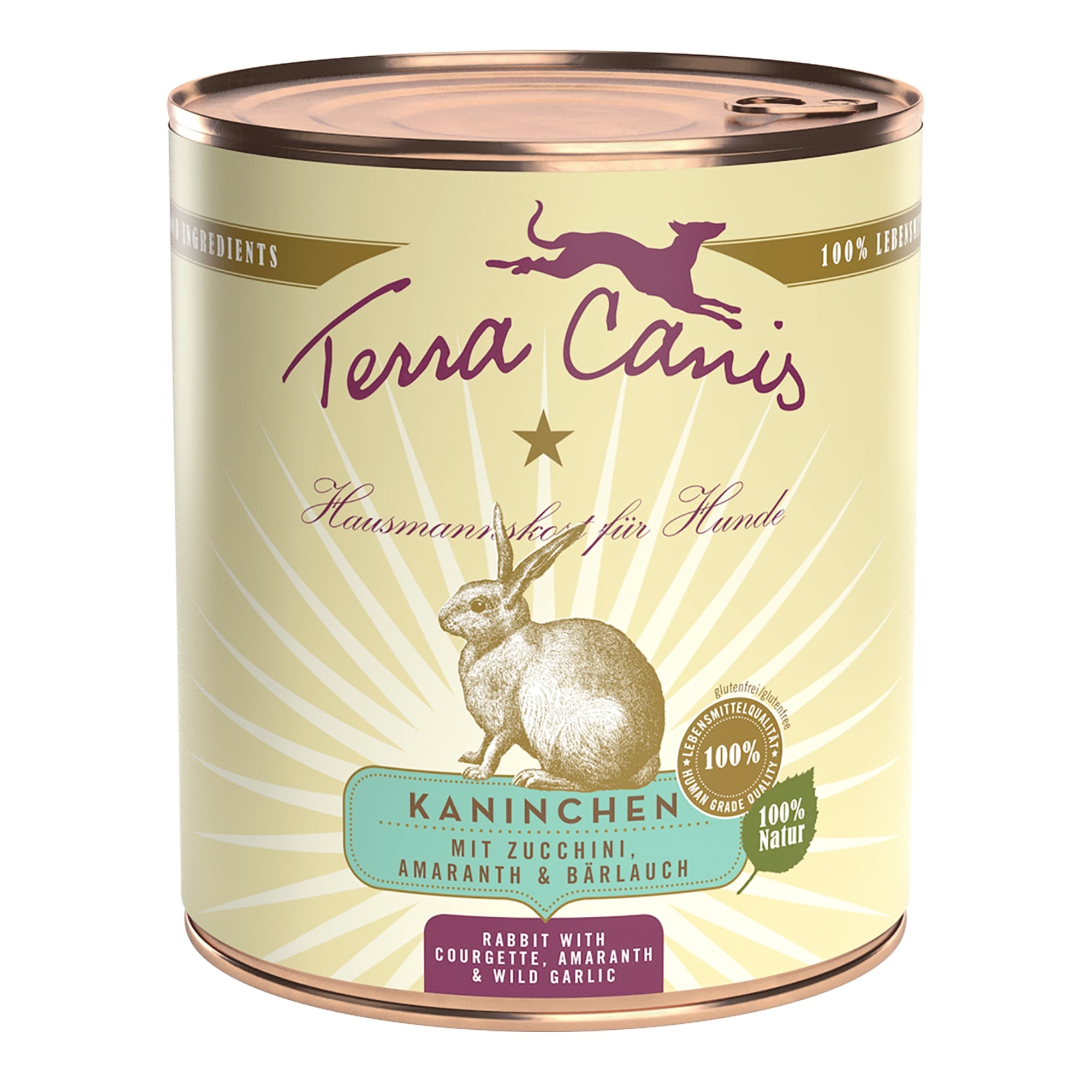 Terra Canis Kaninchen mit Zucchini, Amaranth und Bärlauch, 800 g