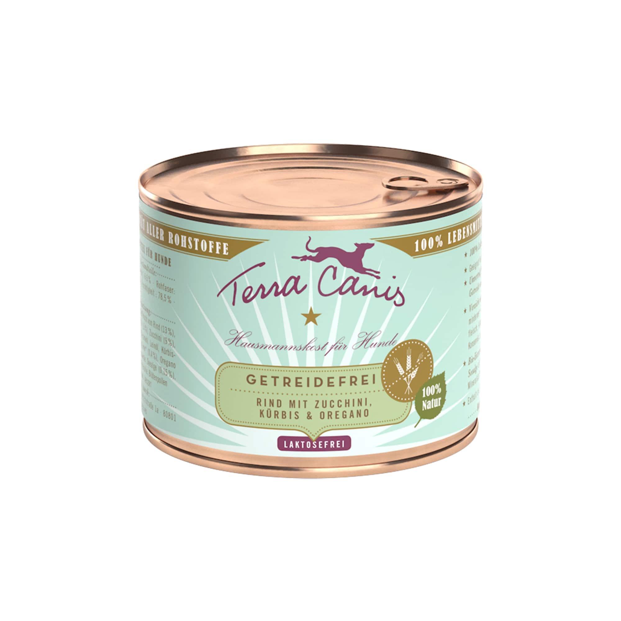 Terra Canis Rind mit Zucchini, Kürbis und Oregano, 200 g