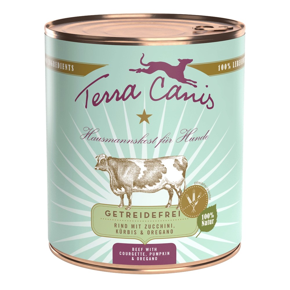 Terra Canis Rind mit Zucchini, Kürbis und Oregano, 800 g
