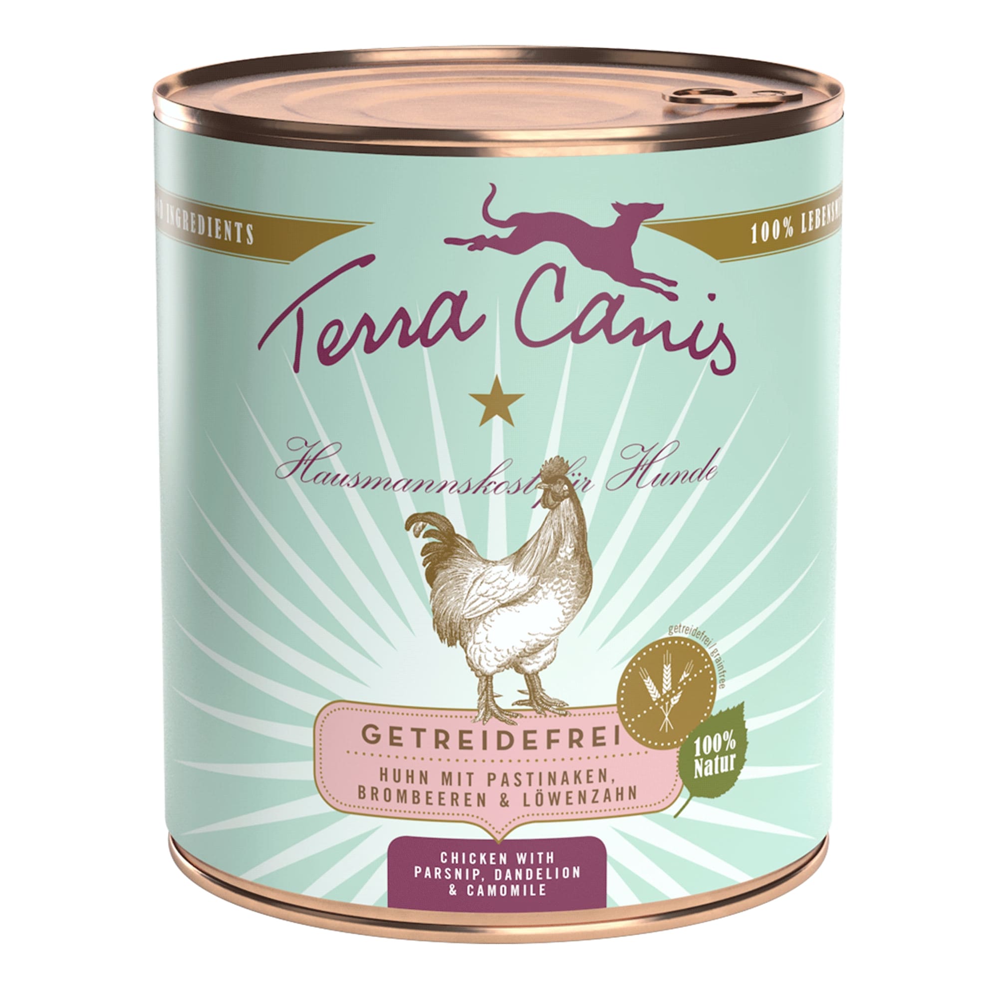 Terra Canis Huhn mit Pastinake, Brombeere und Löwenzahn, 800 g