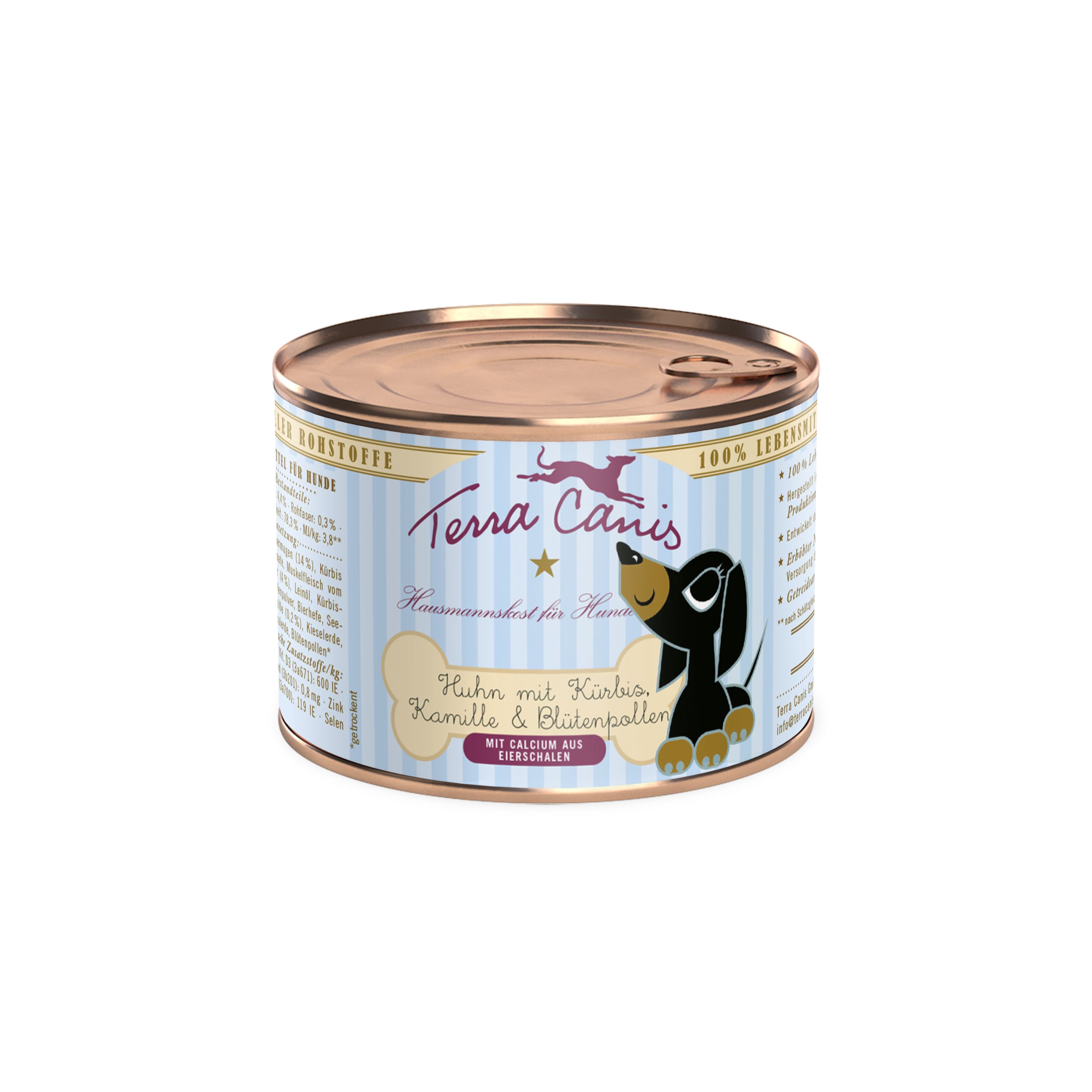 Terra Canis Welpen Huhn mit Kürbis, Kamille und Blütenpollen, 400 g