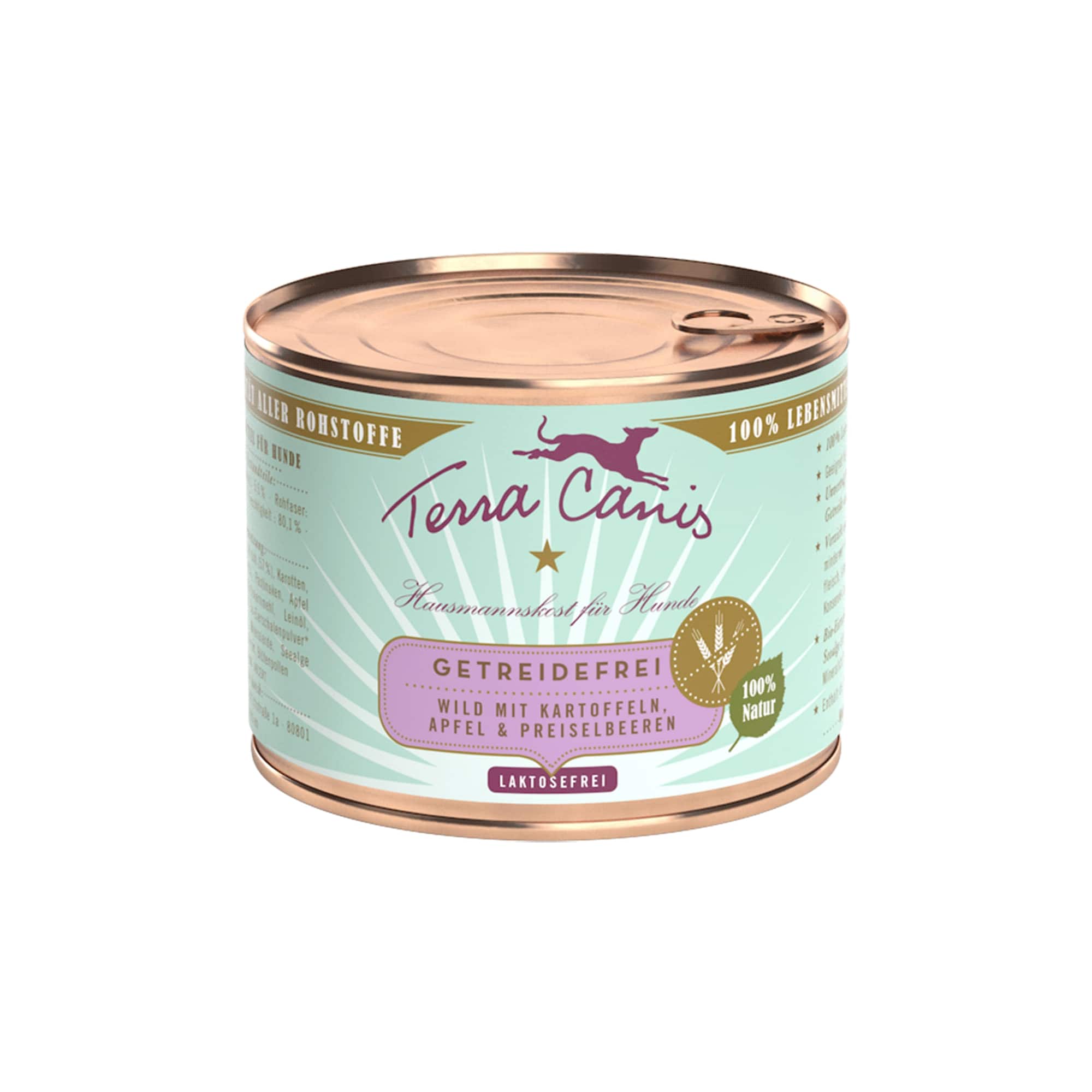 Terra Canis Wild mit Kartoffel, Apfel und Preiselbeere, 200 g