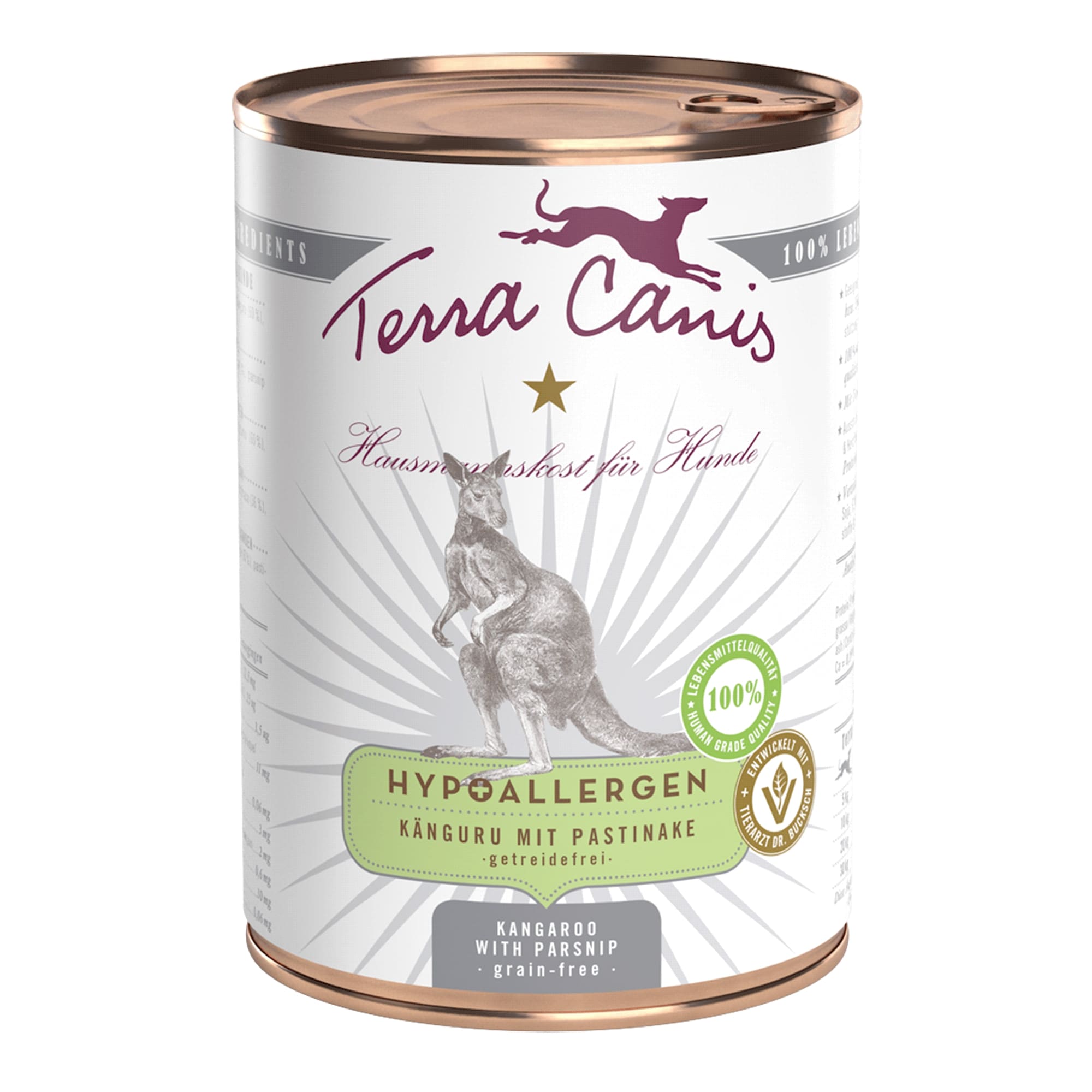 Terra Canis Hypoallergen Känguru mit Pastinake, 400 g