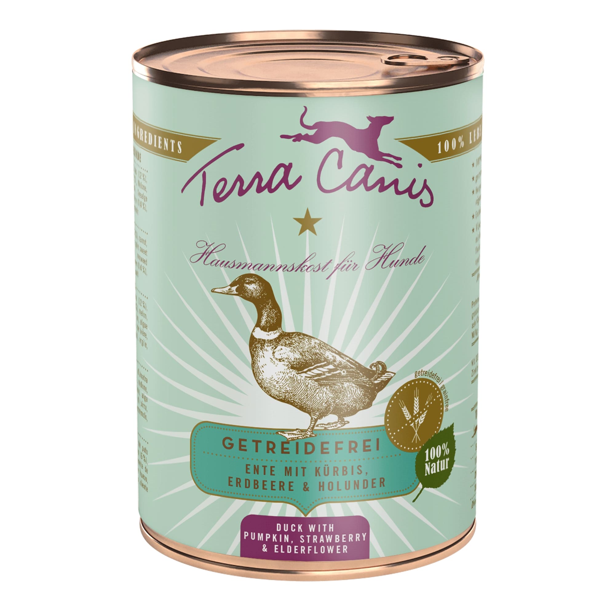 Terra Canis Ente mit Naturreis, Roter Bete, Birne und Sesam, 400 g