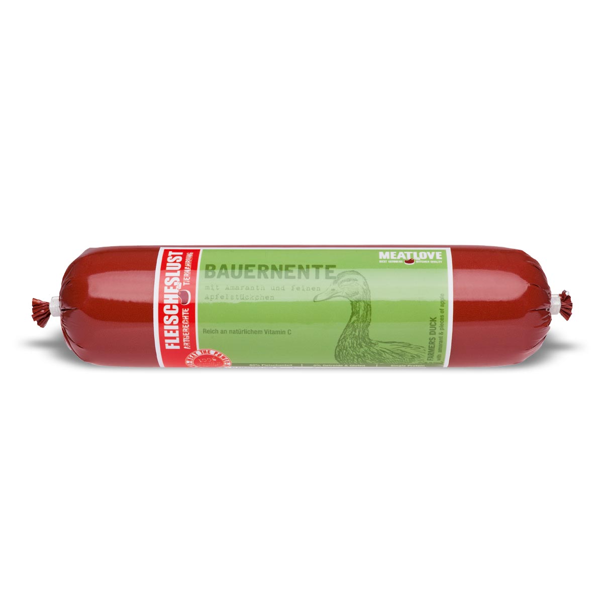 Fleischeslust Bauernente mit Amaranth und Apfelstücken, 800 g