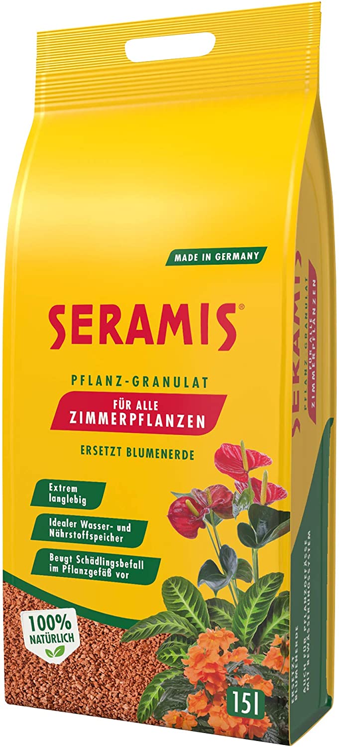 SERAMIS Pflanz-Granulat für Zimmerpflanzen