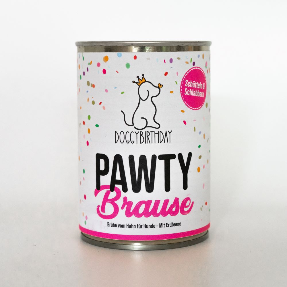 PAWTY-Brause Erdbeere Knochenbrühe
