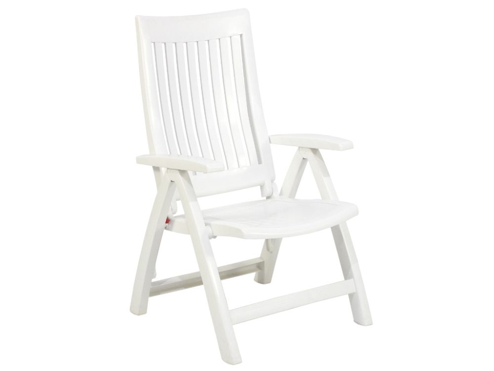 Sessel Roma hoch weiss klappbar