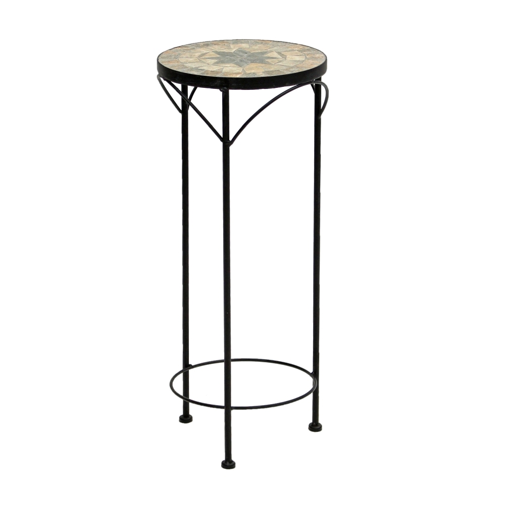 Blumenhocker Catania Mosaik Mittel schwarz