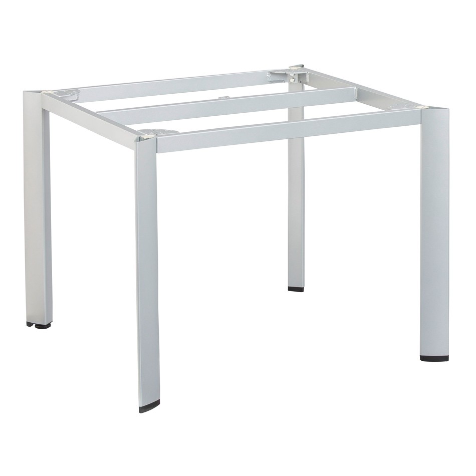 Tischgestell EDGE 95x95cm Alu silber