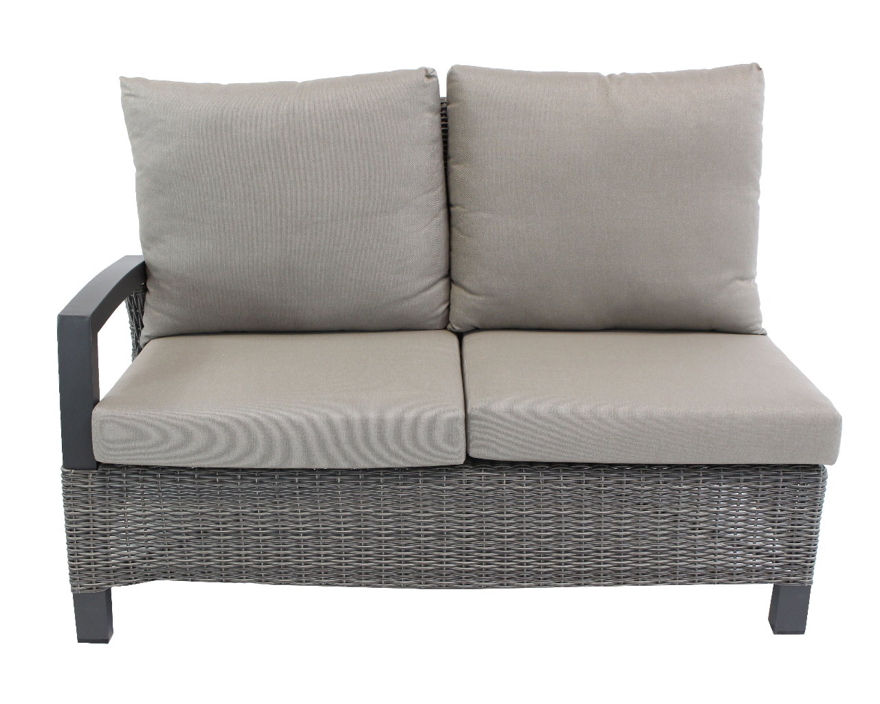Lounge Benedetto 2er dark pine Lehne links