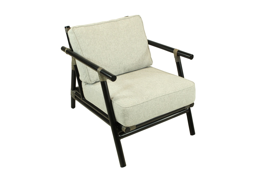 Loungesessel Agra schwarz Aluminium