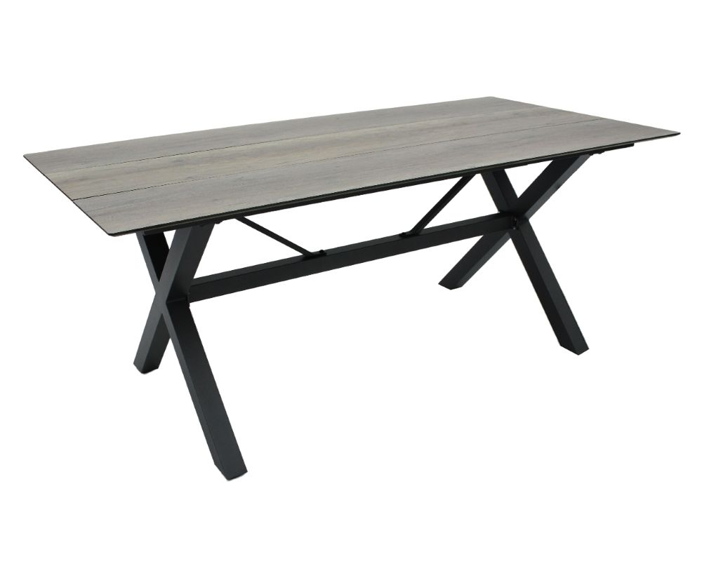 Ausziehtisch Brito grau Holzoptik 180/240 x 88,5 cm
